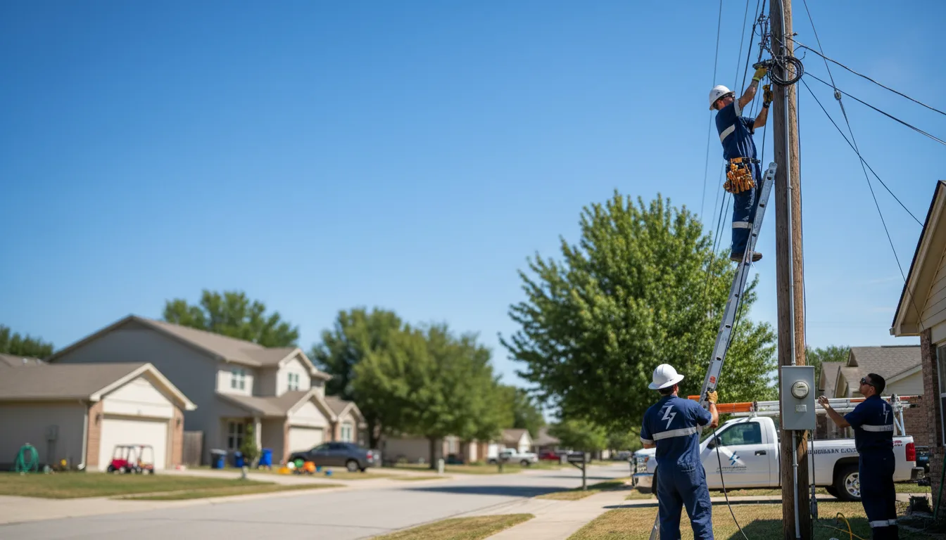 Residential electrician providing installation services in Lower Salem, OH